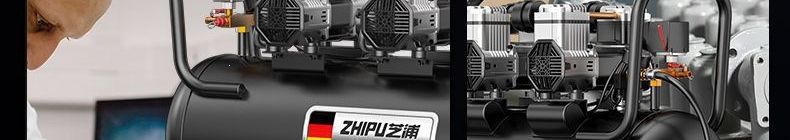 Air Compressor Pump Small 220V Oil-Free Low-Noise Industrial-Grade Woodworking High-Pressure Cross-Border
