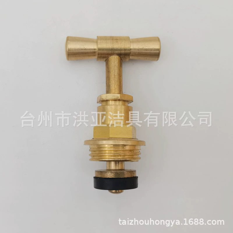 Латунь Т-образный медленный сердечник клапана открытия утолщенный кран сердечника клапана сопла с ручкой сердечника клапана