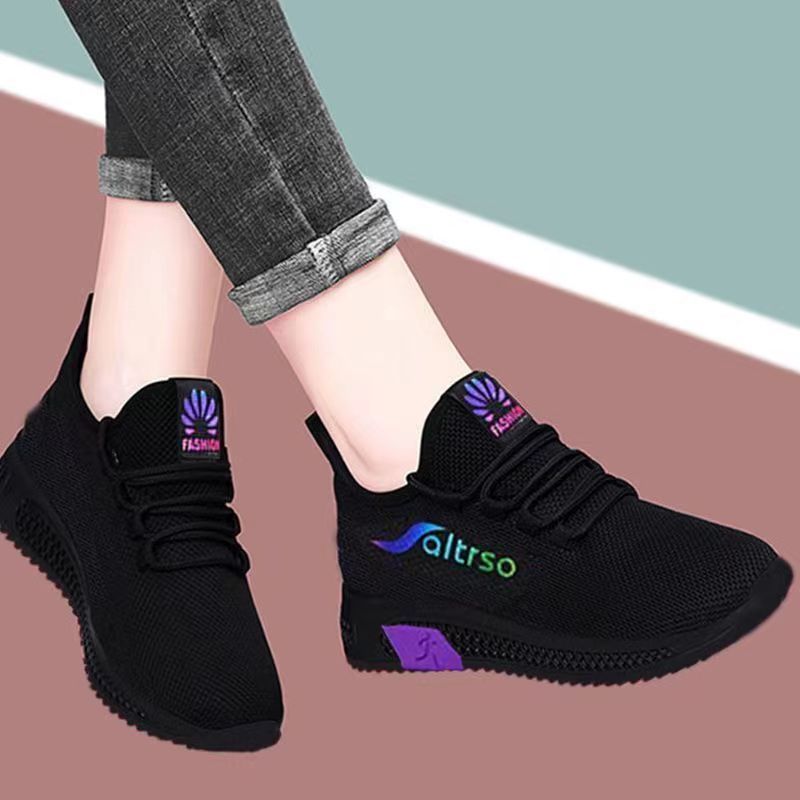 Damen Arbeitsschuhe Sportschuhe Lederschuhe Sneakers Mesh Canvas Atmungsaktive vielseitige Schuhwerk Sneakers_voghion.com