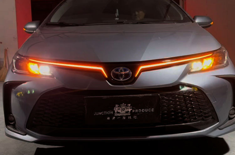 Suitable for 19-25 Models of Toyota Corolla Grille Lights Modified to Led Daytime Running Lights Toyota Corolla Drl