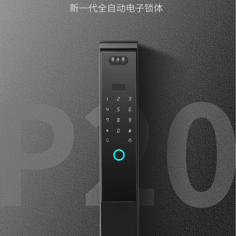 全自動指紋ロック、盗難防止ドアロック、アパートスマートロック、電子パスワードロック、3Dインターホン顔認証ロック|undefined