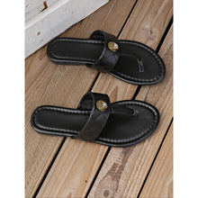 U 39388 Plus size toe loop beach slippers �����ֺɳ̲��Ь