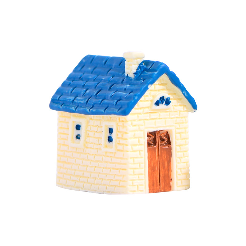 Biệt thự mini resin, nhà mô hình tiểu cảnh DIY dễ thương cho chậu cây (z-CJ-937)