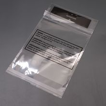 定制印刷窒息警告语插卡袋防爆边插纸卡OPP袋上下双开口装彩卡袋