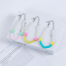 亚克力材质狗狗爪印可爱项链宠物珍珠项链小猫项链度假可爱项圈