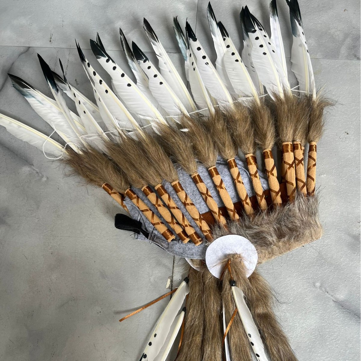 Tocado indio diadema tocado de plumas salvaje jefe accesorios para el cabello desgaste de la cabeza rendimiento etapa fotografía accesorios de pasarela