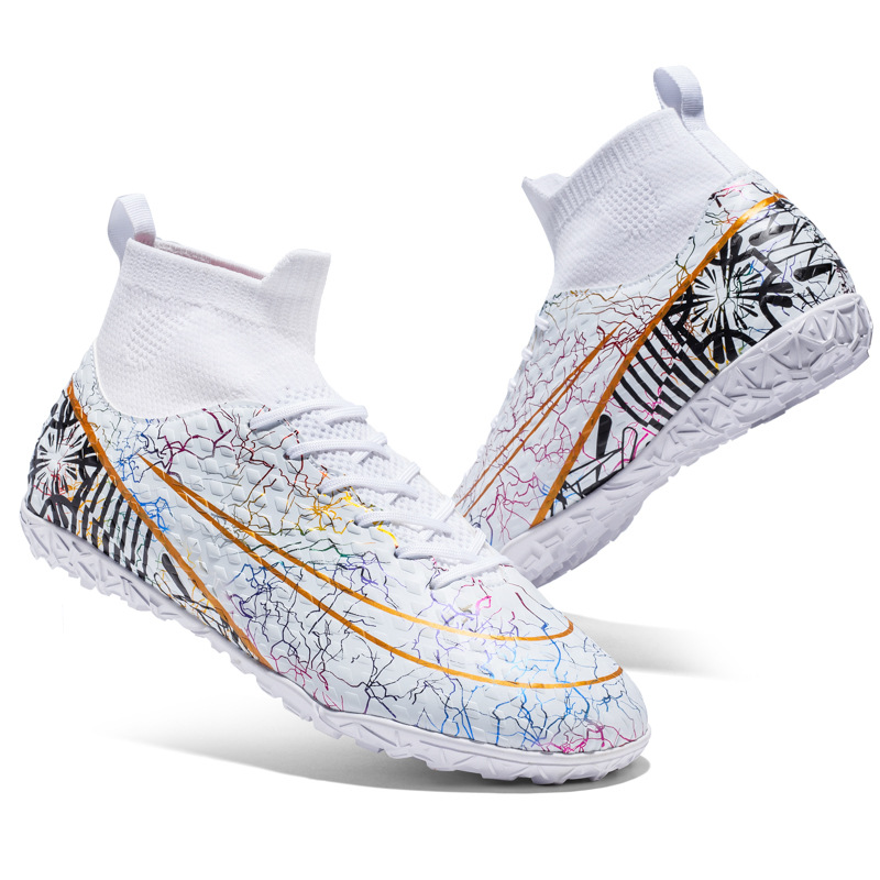 Nuevos zapatos de fútbol transfronterizos, zapatos de fútbol de clavos cortos y largos, zapatos de entrenamiento de césped de tamaño grande.