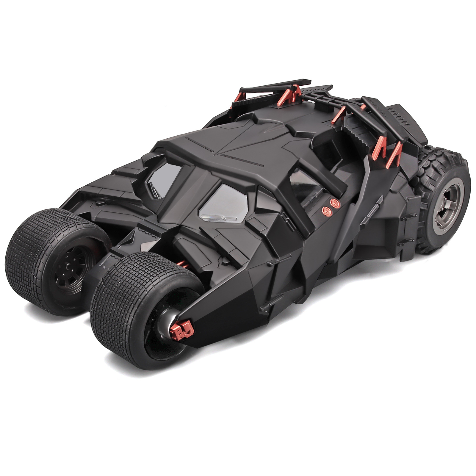 Auténtico autorizado 1: 18 Caballero Oscuro Bat carro modelo de aleación pulverizable juguetes sonoros y luminosos para regalos para niños