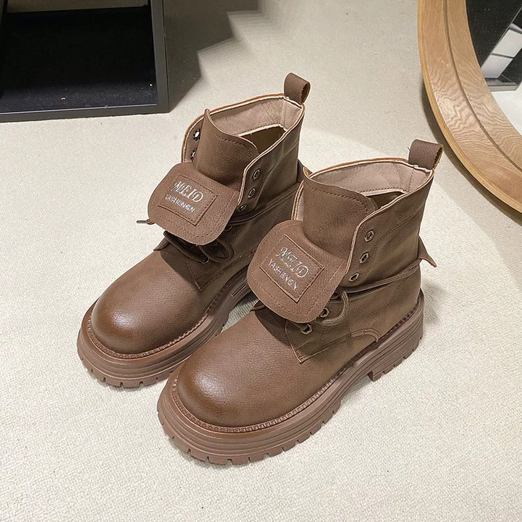 Martens, universal low boots platform English style, British style