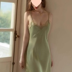 桑蚕丝睡衣女纯欲风睡裙2025新款春夏季带胸垫薄款吊带真丝家居服