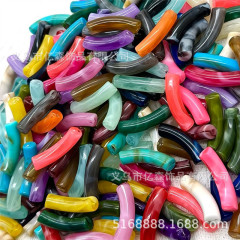 33*8mmエルボアクリル単色混色管珠DIYネックレス手飾りネックレスヘアピンアクセサリー卸売り