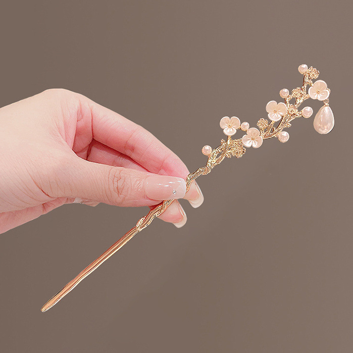 Sensación de alta calidad delicada camellia temperamento disco chino estilo antiguo estilo chino cheongsam pinzas de cabeza