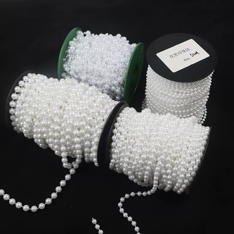 永祥花艺珍珠链鲜花包装材料圆形花束装饰珍珠串厂家批发价格实惠