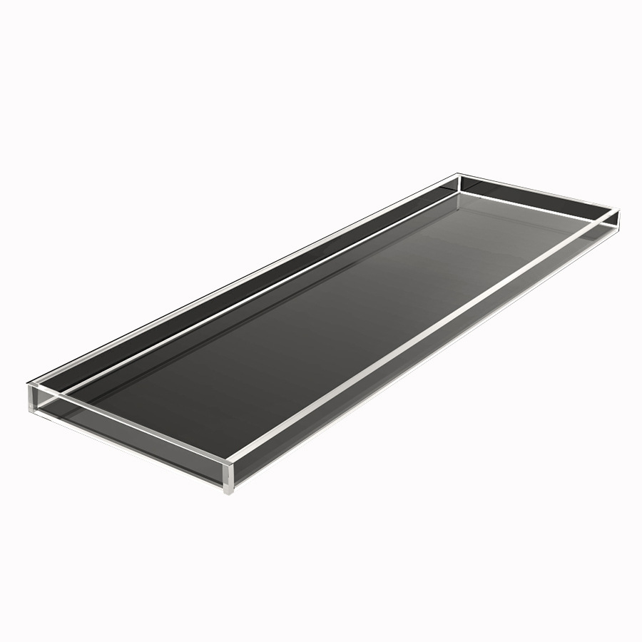 Estante de bañera de acrílico nórdico Estante de bañera de lujo largo y ligero Estante de bañera Soporte transparente Estante de baño Hotel SPA