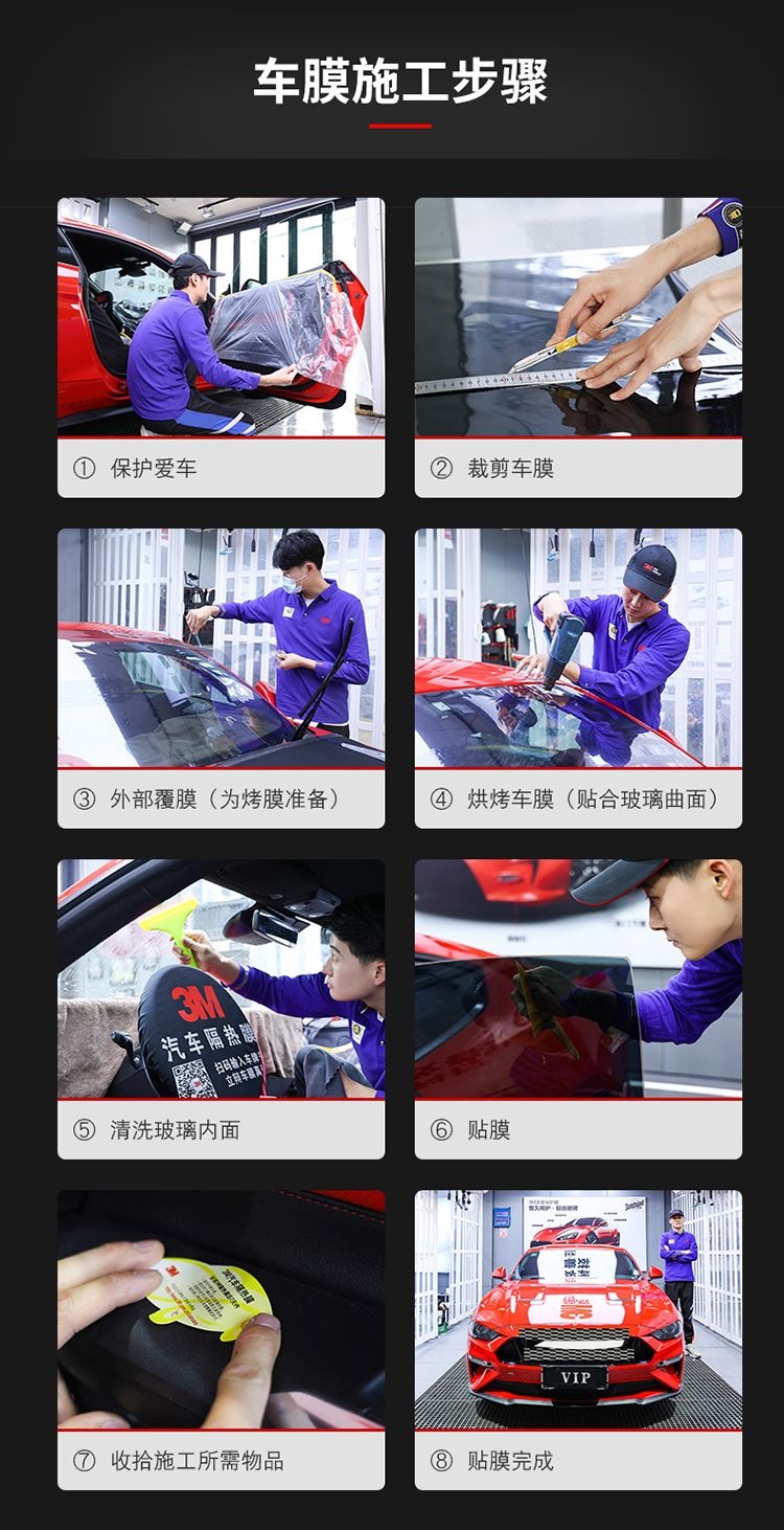 3M car film for sun protection, sun glass film, car window film, full car insulation, explosion-proof sunshade film, Platinum Optical Film