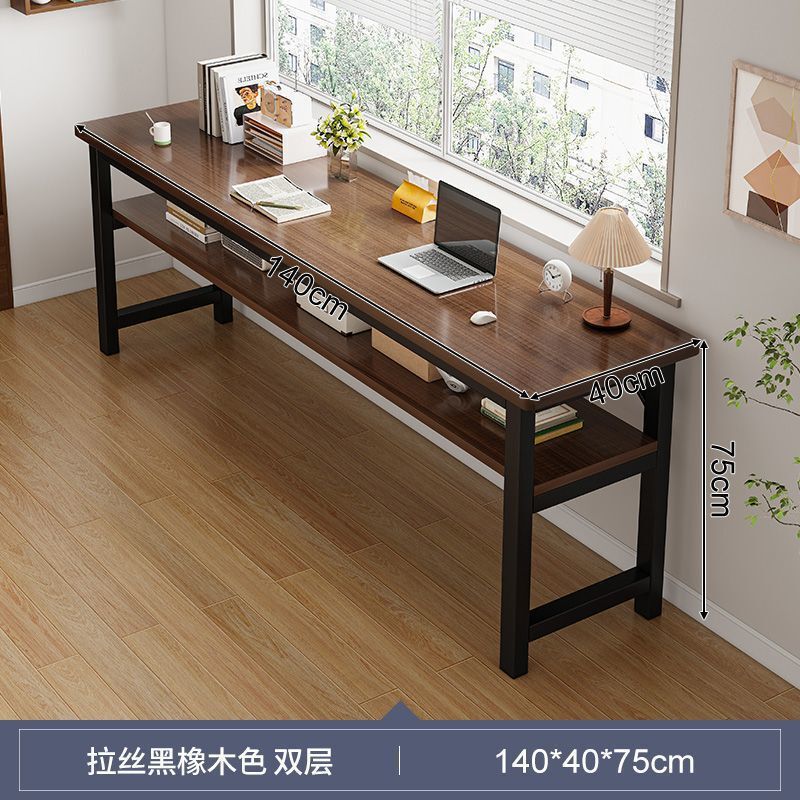 桌子长方形工作台简易出租屋墙边窄桌长条桌书桌办公电脑桌小桌子|undefined