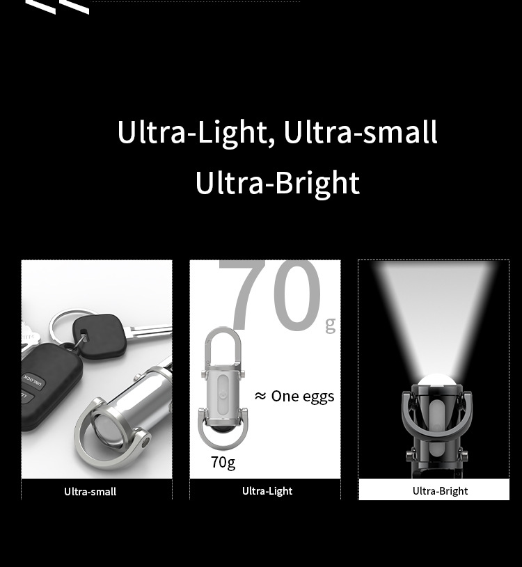Waterproof Keychain Flashlight