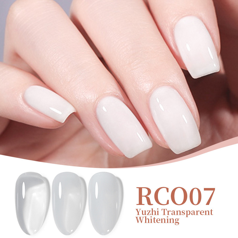 Esmalte de Gel Blanco Transparente de Secado, Capa de Sellado y Refuerzo para Salón de Uñas image 3