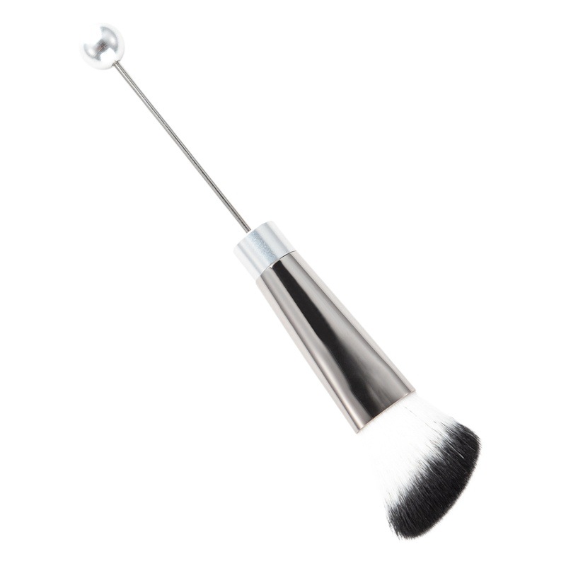 5 unids DIY mango de metal con cuentas maquillaje cepillo traje Blush cepillo suelto oblicuo sombra de ojos cepillo de cejas herramientas de belleza