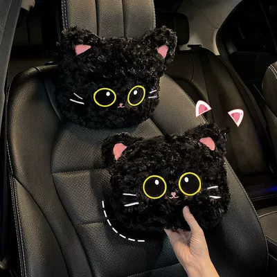 Headrest, Cat Car Cushion Winter Plush