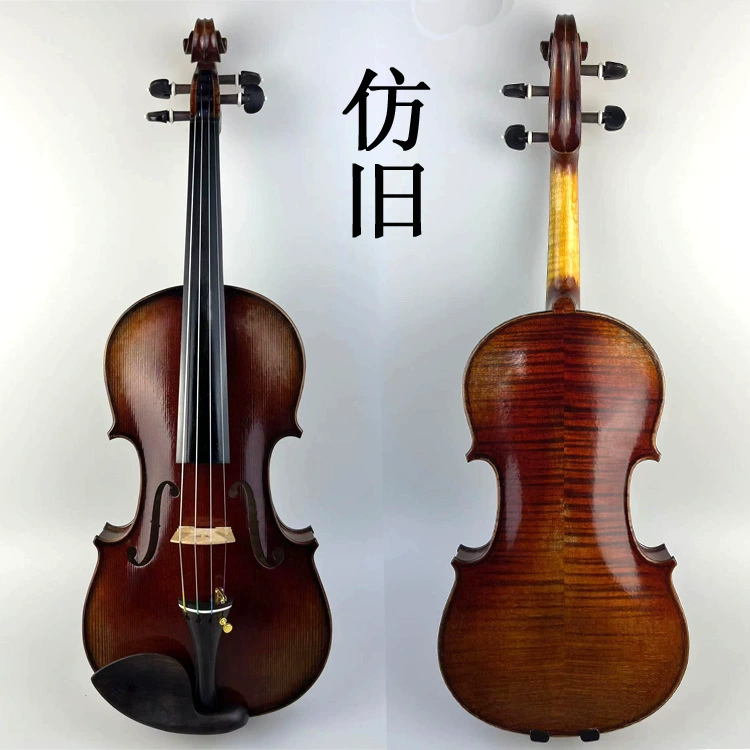 Retro oil paint, violin, practice, DIY
