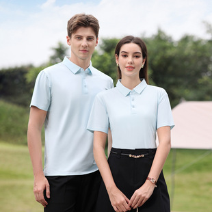 2025 Quick-Drying Clothing for Men and Women, Summer Short-Sleeved Ice Silk Polo Shirts, Outdoor Sports Work Clothes, Group Clothes, Loose Lapel T-Shirts