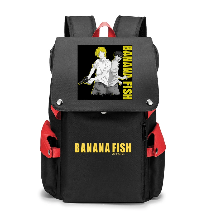 Банановые рыбки Banana Fish, бойцовская борьба, помощь студенту, рюкзак мужской, карикатурный большой объём школьный ранец