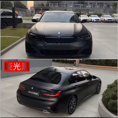 Super Sub-Metallic Film Car High-Quality Color-Changing Auto Color Change Film - pet-matte-black-super-matte-black-152m-17m