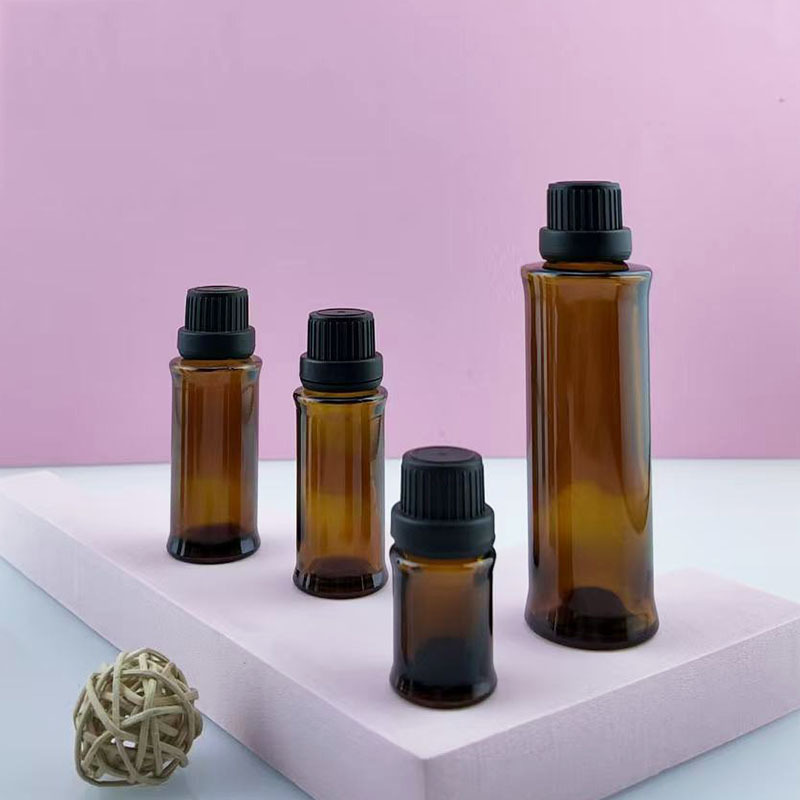 现货供应10ml20ml50ml茶色平肩精油瓶包材棕色避光滴管瓶精油瓶|undefined