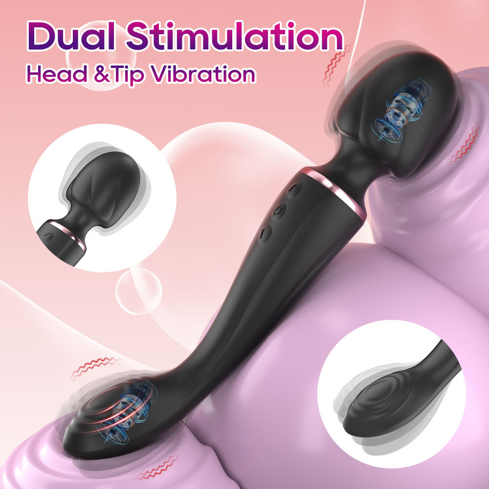 Double-headed Av Vibrator For Clitoral Stimulation Adult Massager_voghion.com