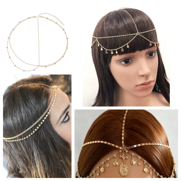 European and American Cross-Border Jewelry, Bohemian Style Trendy Accessories, Multi-Layered Elegant Luxury Fashion Sequin Headband
