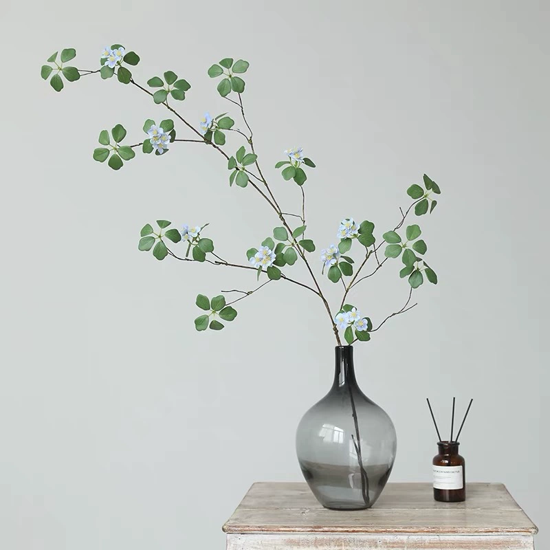 Моделирование большого абрикосового цветка Guanyinlian Vine Абрикос Цветочная лоза Цветочное украшение дома Цветочная композиция от руки цветок съемки реквизит