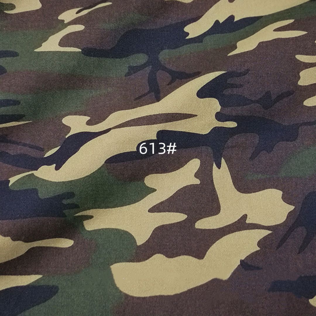 厂家现货新品纯棉 布料品质好  190克 棉料迷彩帽子服装面料