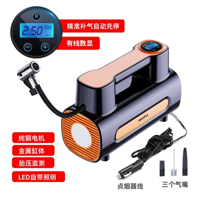 Car Air Pump, Electric Hava nasosu - car-air-pump-digital-display-wired