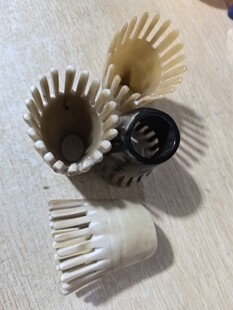 Horn comb, scalper horn half shampoo comb, massage comb, sand scraping comb