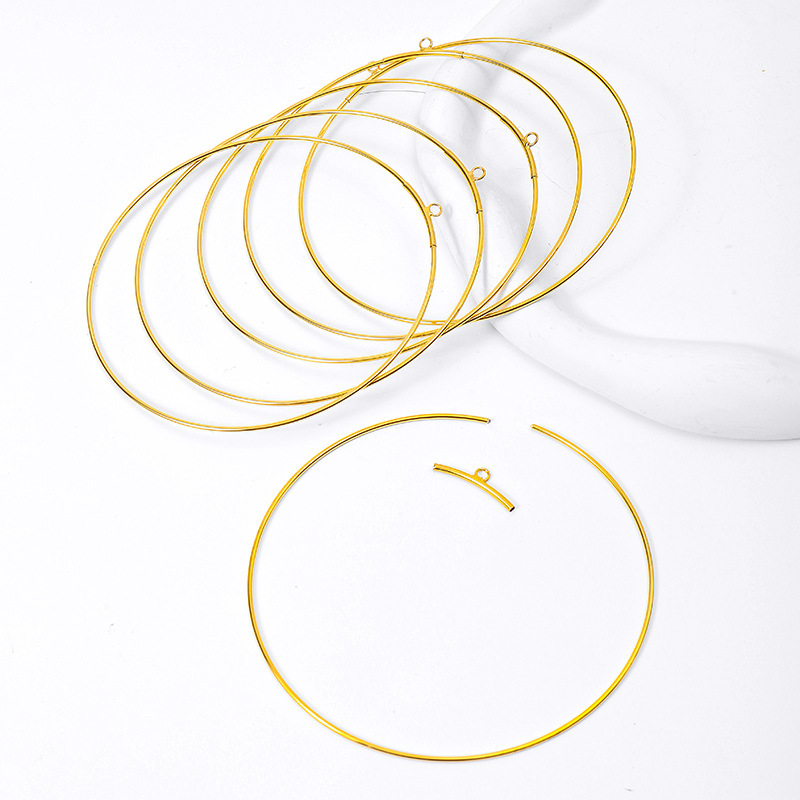 Car hanging ring diy circle accessories car hanging decoration 18K gold color protection pendant raw material Open ring jewelry accessories Car hanging ring diy circle accessories car hanging decoration 18K gold color protection pendant raw material Open ring jewelry accessories