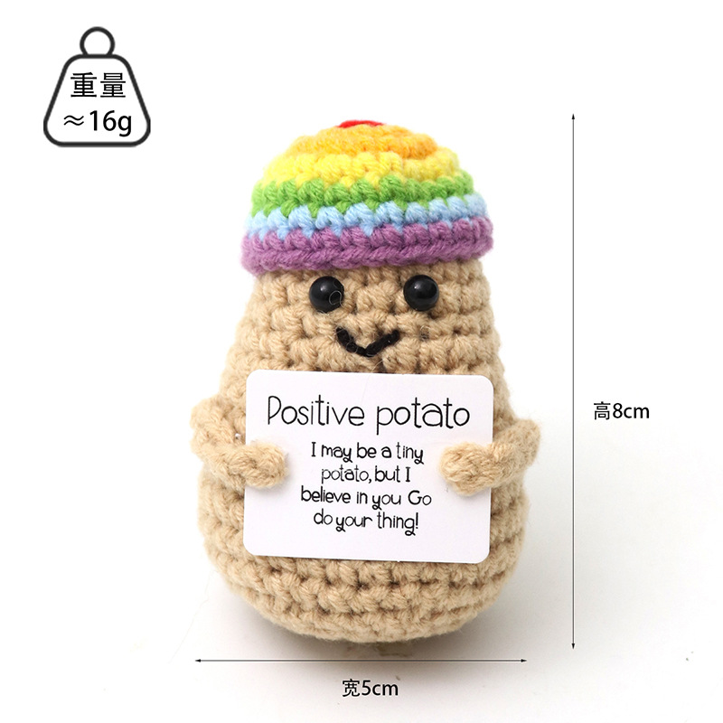 Potato Rainbow Hat P card
