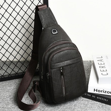 新款跨境男士牛津布胸包多功能运动户外休闲单肩背包斜挎包