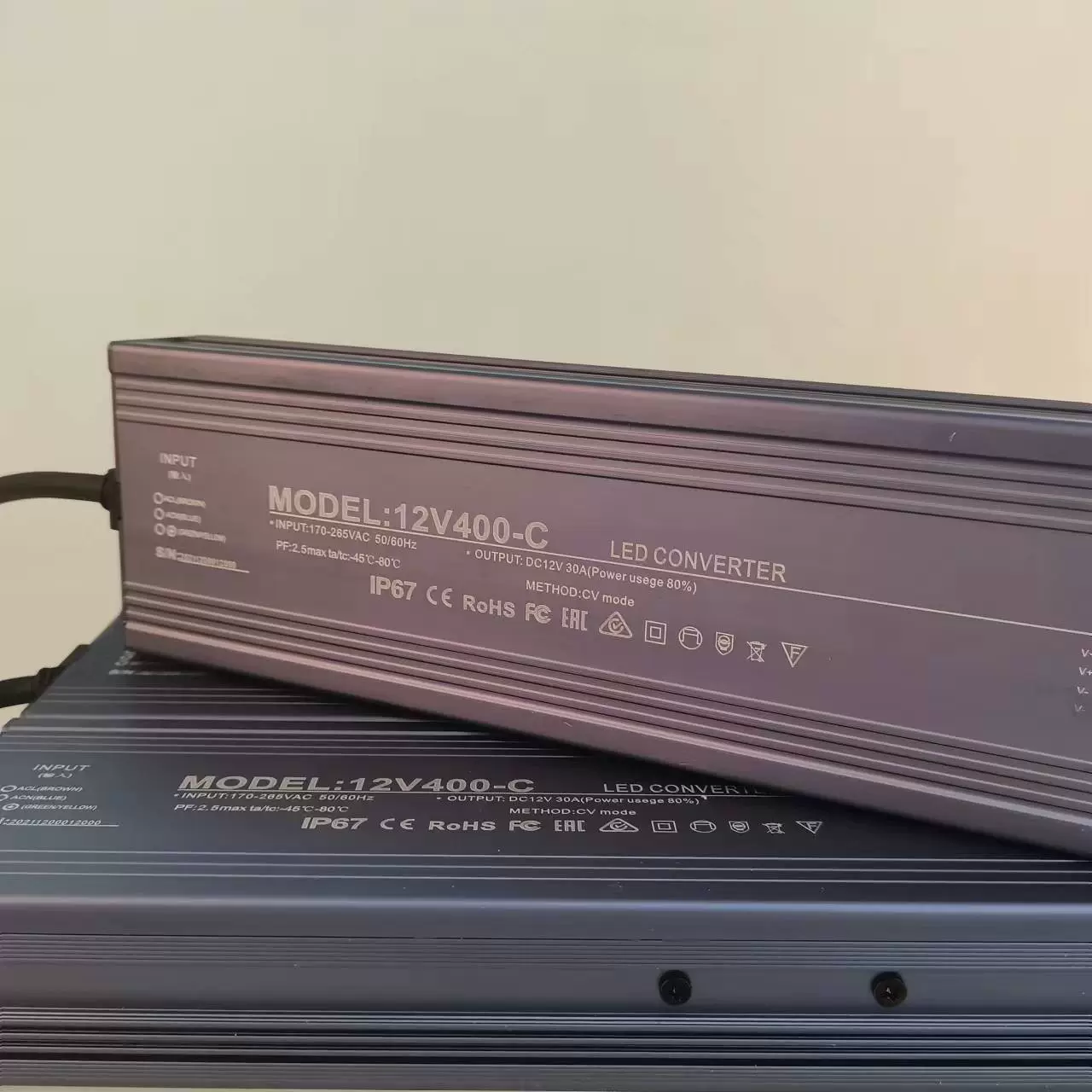 LED водонепроницаемый выключатель, поверочный источник питания, 400W, 12В