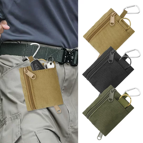 Cross-Border Outdoor Tactical Mini Coin Purse Key Bag Military Fan Outdoor Zipper Bag Sports Waist Bag Storage Accessory Bag