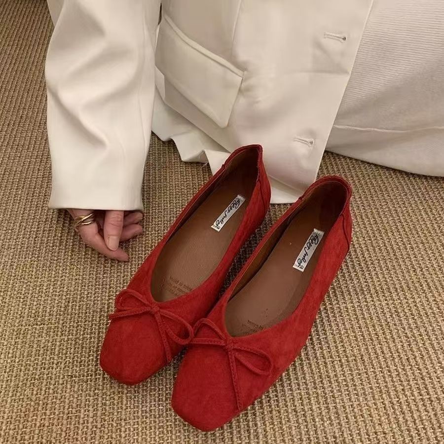 Francia ligera diaria suave ventana plana zapatos de una sola pie de verano 2026 zapatos con una falda mary-zhen