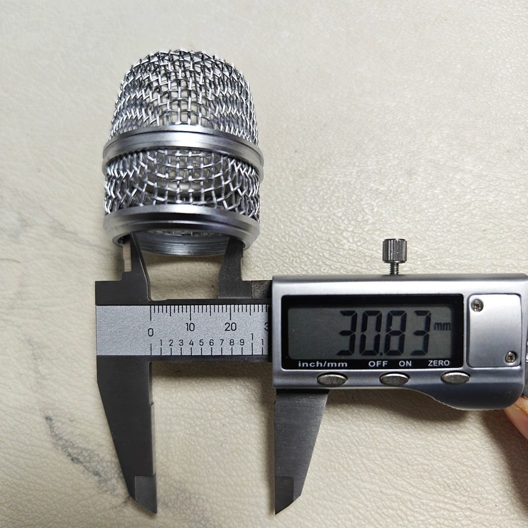 Microphone, metal silver black spray paint with accessories, 57A
