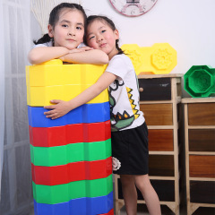 Octagonal Scenic Building Blocks Playground Castle Naughty Castle Brick Giant Plastic Building Blocks Kindergarten Construction Assembly Toy 