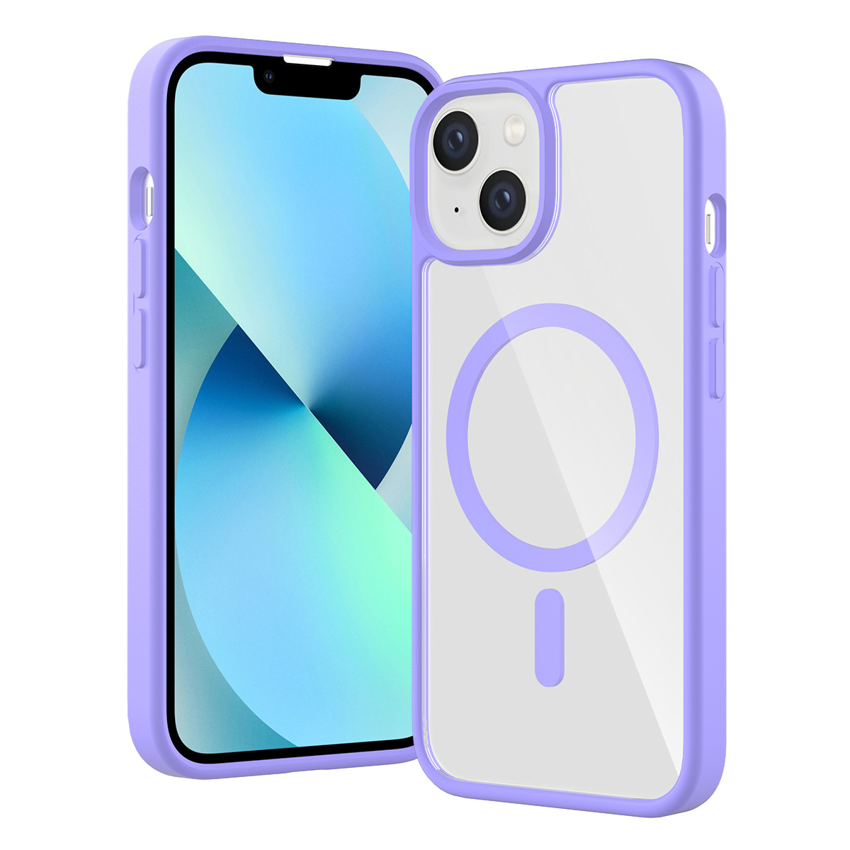 Transfronterizo aplicable Samsung S25 PLUS Silver Shield 2 - in - 1 caja de teléfono móvil transparente gruesa cubierta de protección magnética transparente