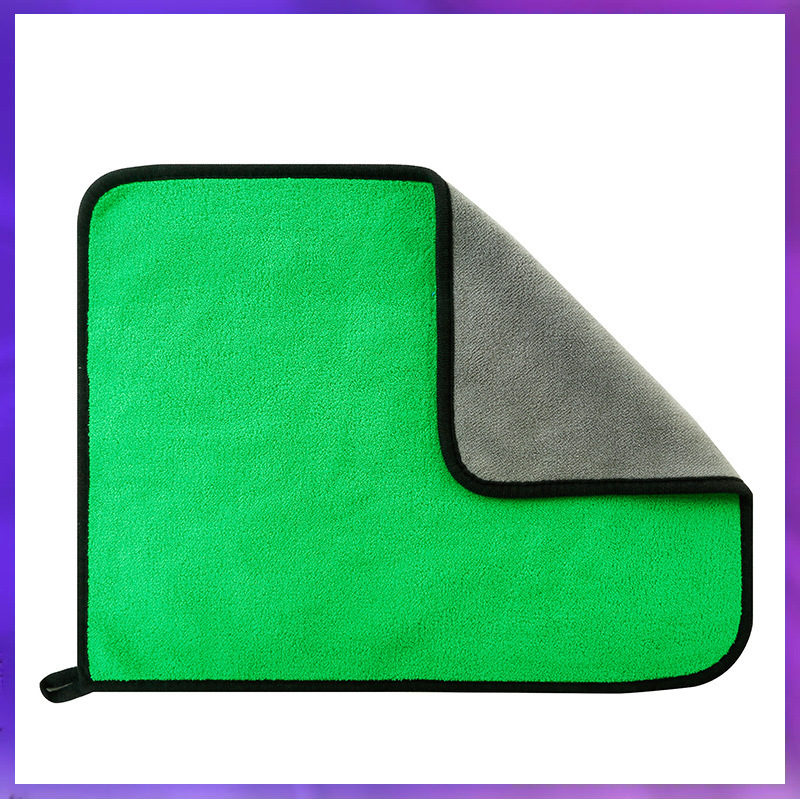 재고 30*40 산호 양털 자동차 타월 양면 청소 세차 타월 두꺼운 흡수성 세차 수건 도매