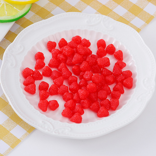 realistic small strawberry PVC