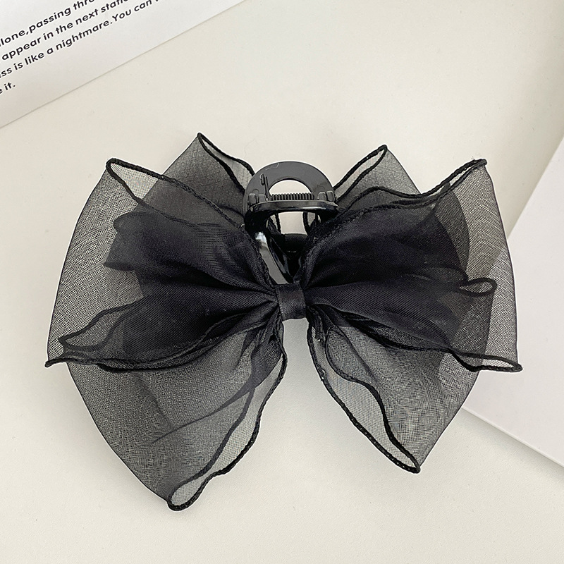 Otoño y invierno super fairy arco princesa cabeza agarrar clip de cabeza mujer detrás de la cabeza clip cuadrado muestra cara pequeña clip de pelo adornamiento de cabeza clip de pelo