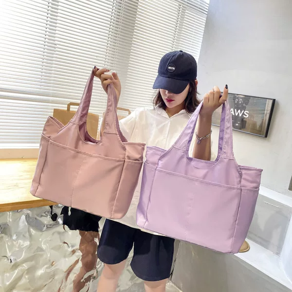 2026 New Style Women's Handbag, Casual Multi-Pocket Large-Capacity Travel Bag, Nylon Shoulder Yoga Dance Bag, Fitness Bag