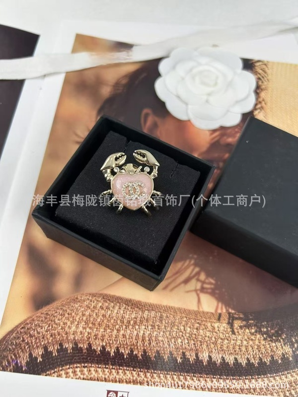 25新款欧美小香风粉色蝴蝶结花朵气质女士饰品时尚百搭潮流胸针|undefined