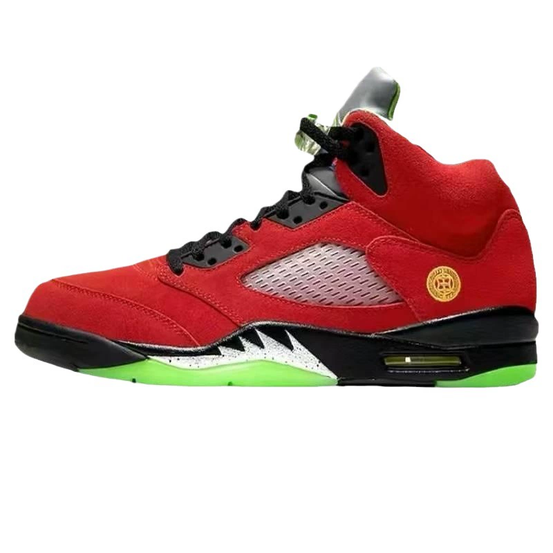 Putian Pure Original Shoes AJ5 White and Blue Candy Bull Chameleon Black Yellow Black Gray Mandarin Duck Qiao 5 Sports Men's and Women's Basketball Shoes